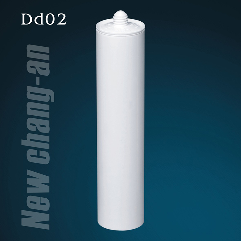 Cartucho de plástico HDPE vazio de 300ml para selante de silicone Dd02